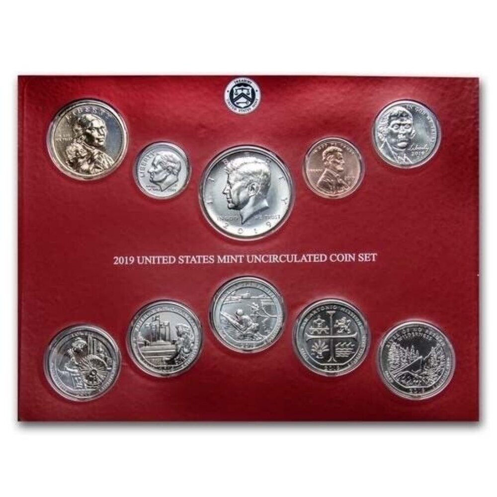 2019 United States Mint Uncirculated Mint Set 19RJ P&D  Ready to Ship!! 20 Coins - Picture 3 of 4